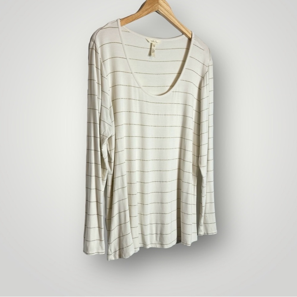 Matilda Jane Moments With You Top Size XXL Glitz & Glamour Striped Scoop Neck - Picture 7 of 11
